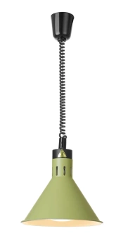 Závěsná lampa na ohřívání pokrmů, kuželová, HENDI, zelená, 230V/250W, ⌀27.5x(V)25 cm | HENDI 273920 | HENDI 273920