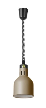 Závěsná lampa na ohřívání pokrmů, válcová, HENDI, béžová, 230V/250W, 17.5x(V)25 cm | HENDI 273784