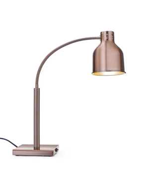 Lampa na ohřívání pokrmů, ohebná, měděná, 220-240V/250 W, 26.8x20.3x66 cm | HENDI 273753