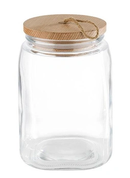 Sklena nádoba na skladování WOODY, 14x21,5 cm, 2,5 l | APS 82257