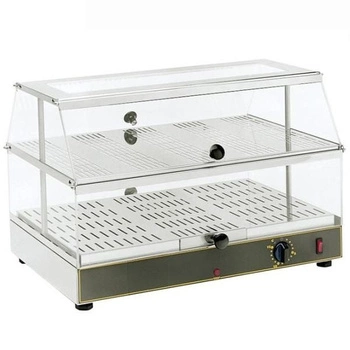Průchozí vyhřívaná vitrína s zvlhčováním, 2 GN 1/1, 0.65 kW | ROLLER GRILL WD 200