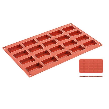 Silikonová forma na pečení Kostky, 20 otvorů o rozměrech 4,9x2,6 cm | CONTACTO 6647/049