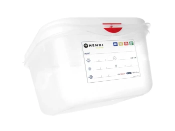 Nádoba GN 1/6 hl. 6,5 cm z polypropylenu HACCP | HENDI 873151