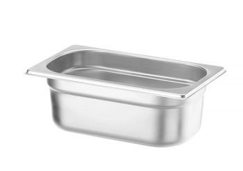 GN 1/4 hrnec 10 cm hluboký z nerezové oceli PROFI LINE | HENDI 801628
