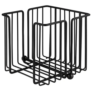 Držák na ubrousky URBAN, černý, 19x19x18 cm | APS 11771