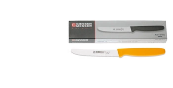 Sada nožů s vlnitým ostřím - 11 cm, 6dílná, žlutá | GIESSER MESSER 8365 wsp 11-6 g