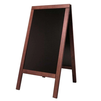 Samostatně stojící dřevěná tabule, mahagon, 71x134 cm | CONTACTO 7695/122