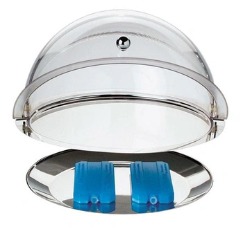 Kulatý tác s chladicím vložkou a poklopem, 35x15 cm | APS 9094