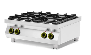 Plynový sporák se 4 hořáky Kitchen Line | HENDI 227381