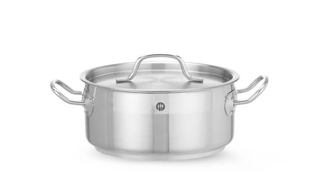 Nerezový nízký hrnec - objem 2,8 l Profi Line | HENDI 830208