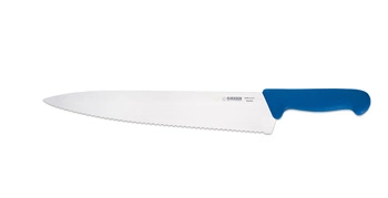 Kuchařský nůž s vlnitým ostřím - 31 cm, modrý | GIESSER MESSER 8455 w 31 b