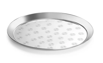Servírovací tác, nerezová ocel, průměr 36 cm | HENDI 480410