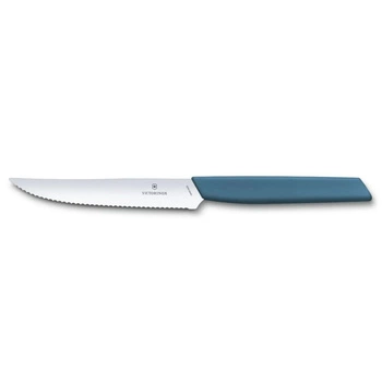 Švýcarský moderní steakový nůž chrpově modrý | VICTORINOX 6.9006.12W2