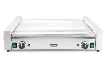 Dvouzónový ohřívač párků na rohlíky, 14 válečků, 2 kW, 230 V | HENDI 268674