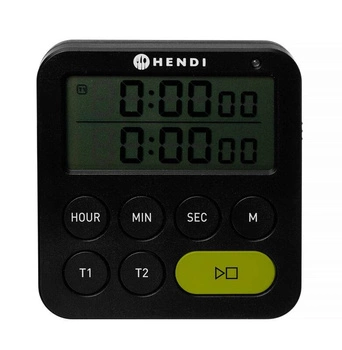 Dvojitá kuchyňská minutka, digitální časovač | HENDI 582046