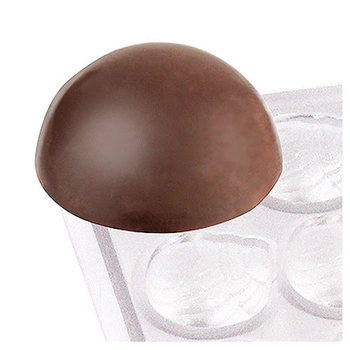 Forma na čokoládové pralinky polokoule, 27.5x13.5x2.5 cm | CONTACTO 6751/007