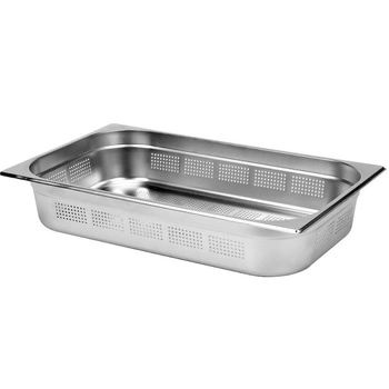 Nádoba GN 1/1 hl.10 cm z nerezové oceli perforovaná | YATO YG-00343