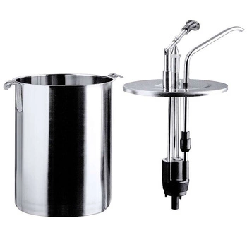 Dávkovač s pumpičkou z nerezové oceli, 6 l, stříbrný | CONTACTO 3050/006