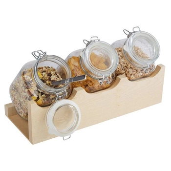 Stojan se sklenicemi GOOD MORNING javor | APS 13965