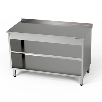 Nerezový pracovní stůl se 2 policemi 100x70x85 cm | FORGAST