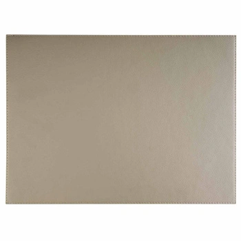 Podložka na stůl VELLURA, sada 6 kusů, ekokůže, šedá barva, 45x32.5x0.1 cm | APS 60044