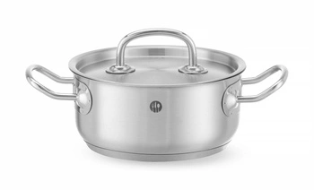 Nerezový nízký hrnec - objem 1,5 l Kitchen Line | HENDI 836002