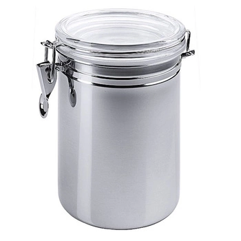 Ocelová nádoba s víkem na potraviny, 1,7 l | CONTACTO 1117/215