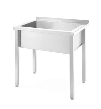 Nerezová 1-komorová linka Budget Line, hloubka 30 cm | HENDI 816707