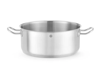 Nerezový nízký hrnec Kitchen Line, objem 7,3 l, průměr 28 cm, výška 12 cm | HENDI 837672