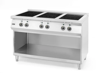 Indukční sporák se 6 varnými zónami, HENDI, 400V/25500W, 120x70x(V)89 cm | HENDI 237397
