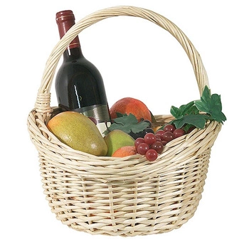 Proutěný košík na ovoce, oválný, 42x36x20 cm | CONTACTO 4868/420