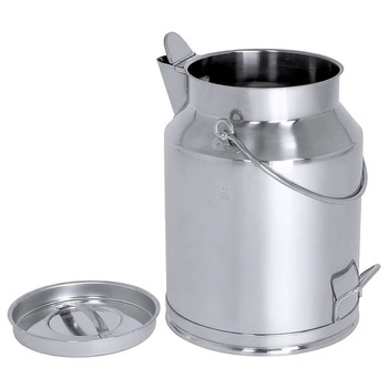 Nádoba s víkem a nálevkou 20 l, nerezová ocel, výška 42,5 cm | CONTACTO 3033/020