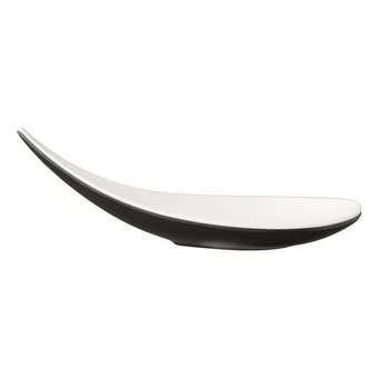Lžíce BOAT z melaminu černo-bílá | APS 84128
