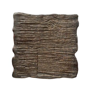 Obdélníkový mělký talíř Moku hematit 30 x 30 cm | KERA CERAMIKA 16.5.HEMATIT