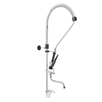 Dřezová baterie s rozprašovačem a směšovací baterií, stojací, výška 105 cm | MONOLITH R0201020220