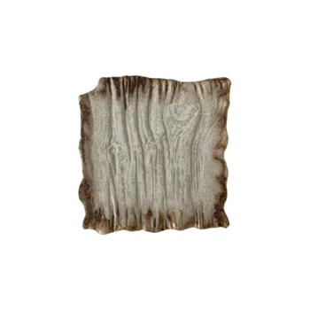 Obdélníkový mělký talíř Moku dolomit 21 x 21 cm | KERA CERAMIKA 16.3.DOLOMIT