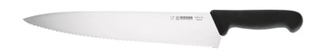 Kuchařský nůž s vlnitým ostřím - 31 cm, černý | GIESSER MESSER 8455 w 31