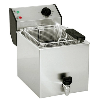 Elektrická jednokomorová fritéza s kohoutkem - objem 8 l | ROLLER GRILL FD80R