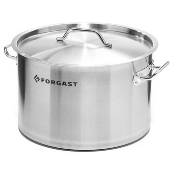Střední nerezový hrnec s poklicí, 17 l, průměr 32 cm | FORGAST FG02017