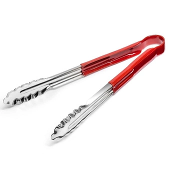 Servírovací kleště HACCP, červené, 30 cm | FORGAST FG11124
