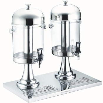 Dávkovač na džus dvojitý z polykarbonátu 2x8 l | FORGAST FG03228V1