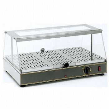 Průchozí vyhřívaná vitrína s zvlhčováním, 1x GN 1/1, 0.65 kW | ROLLER GRILL WD 100