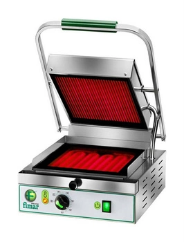 Jednoduchý kontaktní gril s keramickými deskami, 27x30 cm, 1.7 kW, 230 V | FIMAR PV27LR23M