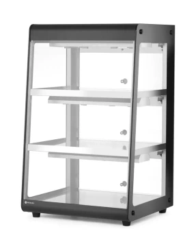 Vyhřívaná vitrína přenosná, černá, 220-240V/500 W, 47.2x44.7x(V)77.5 cm | HENDI 273760