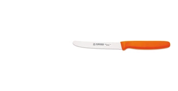 Univerzální nůž s vlnitým ostřím - 11 cm, oranžový | GIESSER MESSER 8365 wsp 11 nebo