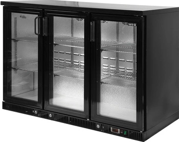 Chłodziarka do butelek, 341 l, dynamiczne chłodzenie, automatyczne odszranianie, aluminium, zamek | YATO YG-05360