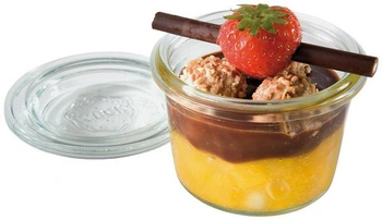 Sada malých sklenic s víčky, 12 kusů, 6x6x5.5 cm, 80 ml | APS 82310