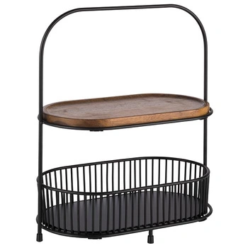 Dvoupatrový bufetový etažér ALL-ROUNDER, 31x17x37.5 cm | APS 30336