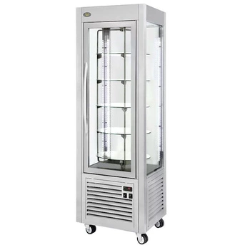 Chladicí otočná vitrína, dynamické chlazení, 360 l, stříbrná | ROLLER GRILL RD 60 T