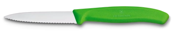 Nůž na zeleninu a ovoce Swiss Classic, zoubkované ostří, zelený, délka ostří 8 cm | VICTORINOX 6.7634.C1